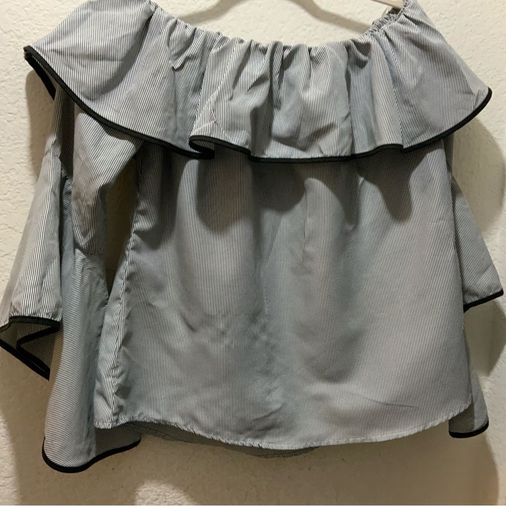 KONTROL Polyester Blouse with Bell-Type Sleeves size L